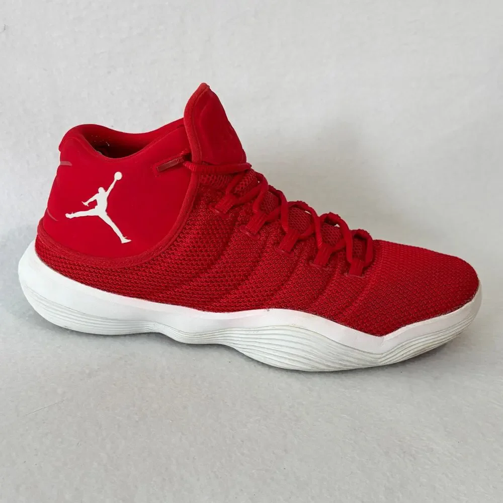 Air Jordan Super. Fly Basketball Shoes 2017 University Red White Mens Size 12
